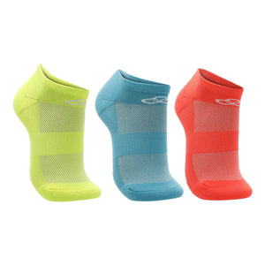 Kit Meia Olympikus Invisível Neon 3 Pares