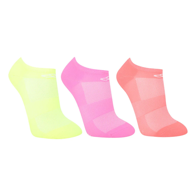 Kit Meia Olympikus Invisível Neon 3 Pares