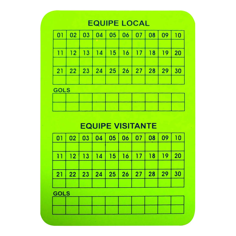 Cartão Futsal Árbitro